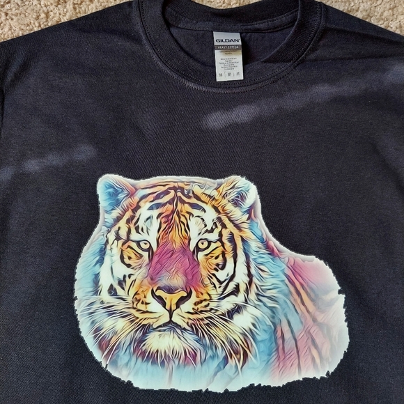 Colorful Tiger Unisex T Shirt Size (M) - Picture 2 of 3
